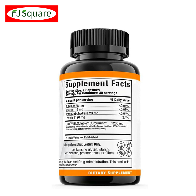 Curcumin Extract Capsules Factory - Private Label 95% with Bioperine Turmeric