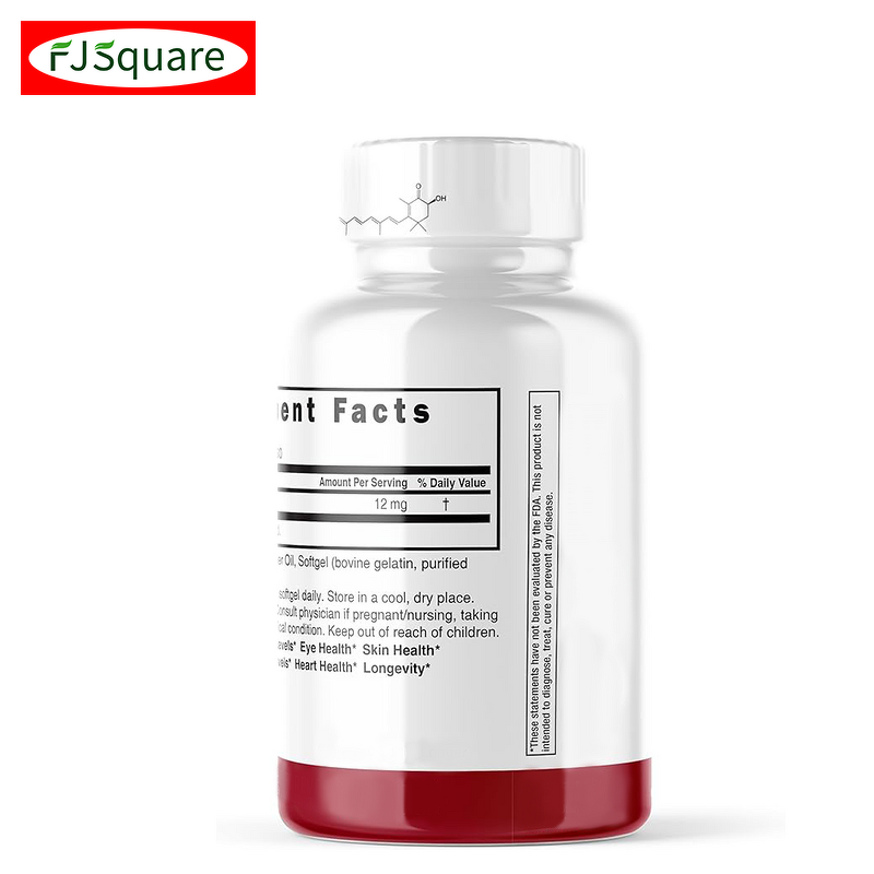 Astaxanthin Softgel Manufacturer - OEM 12 Mg for Immune System Skin