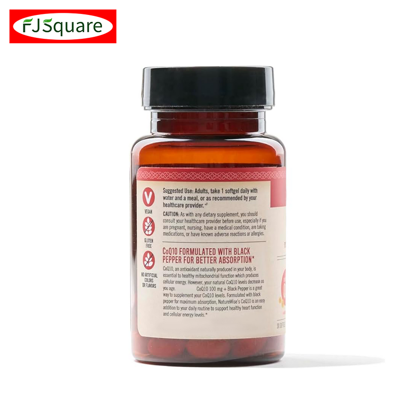 Coenzyme Q10 Softgel Supplier - Vegan 500mg Liquid Extract Herbal Supplement