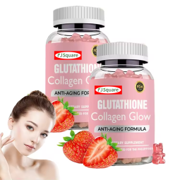 Glutathione Gummies Supplier - Anti-Aging Collagen Glow Strawberry Flavor
