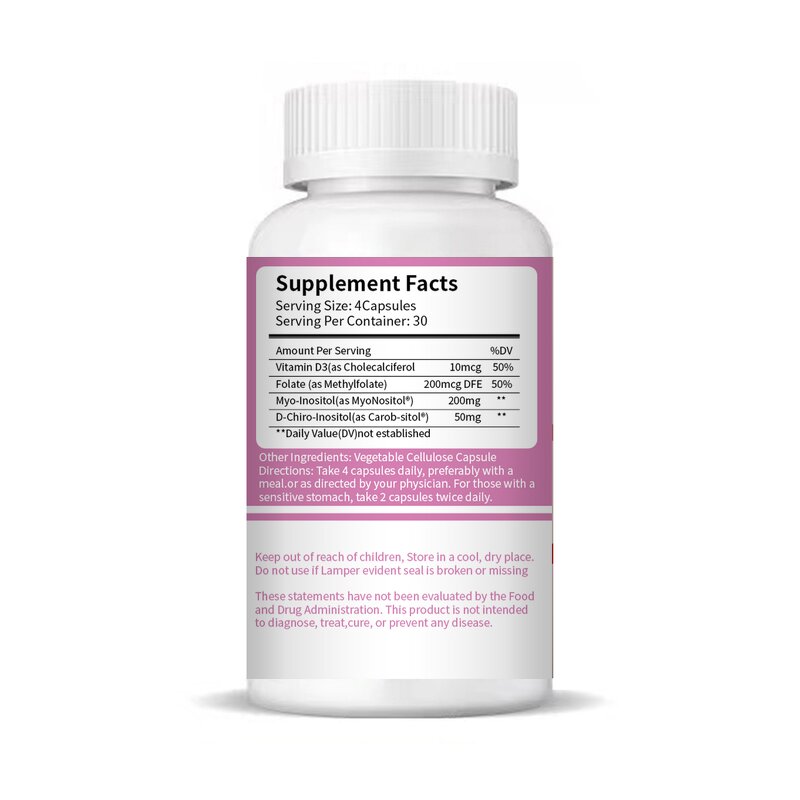 Myo Inositol Capsules Factory - Private Label Women Support Folate Vitamin
