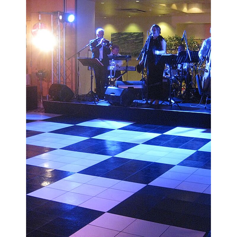 WPC Dance Floor Tiles Manufacturer - Portable Assembly Wood Led Custom Size