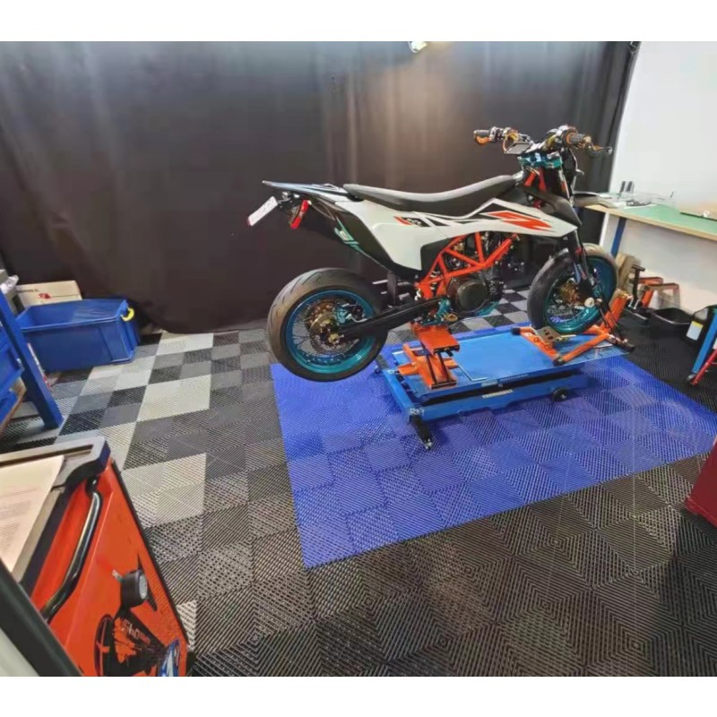 PP PVC Garage Floor Tiles Manufacturer - High Duty for Car Detailing Shop Warehouse