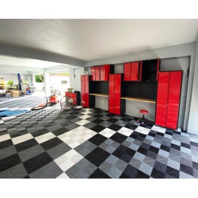 PP PVC Garage Floor Tiles Manufacturer - High Duty for Car Detailing Shop Warehouse