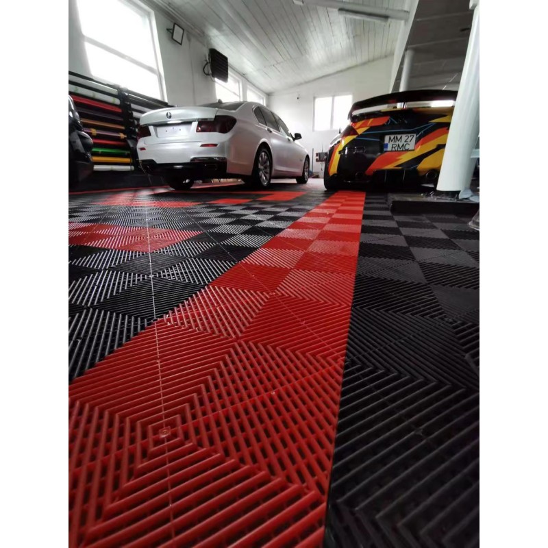 Non-Slip Garage Floor Tiles Factory - Factory Direct Interlocking PVC for Carwash