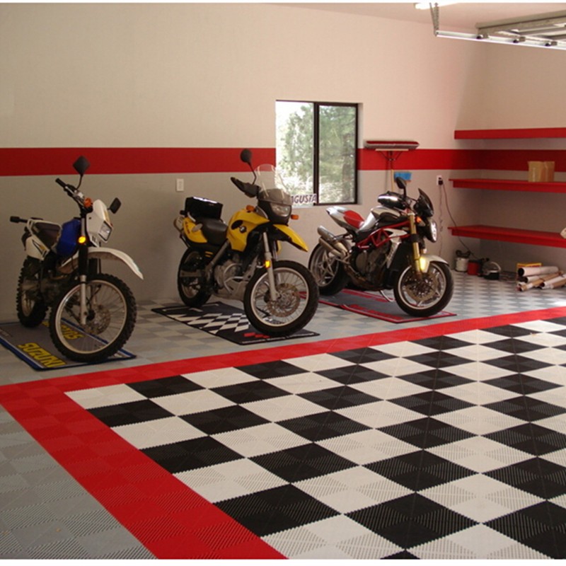 Modular Rubber Garage Tiles Supplier - Heavy Duty Interlocking Plastic Industrial