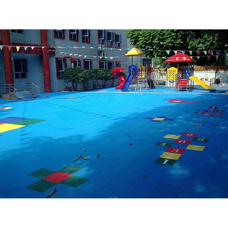 Plastic Sport Floor Tiles Factory - Outdoor Interlocking Vinyl Basketball Court