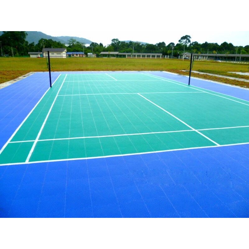 Plastic Sports Court Flooring Factory - Waterproof Outdoor Badminton Basketball Court