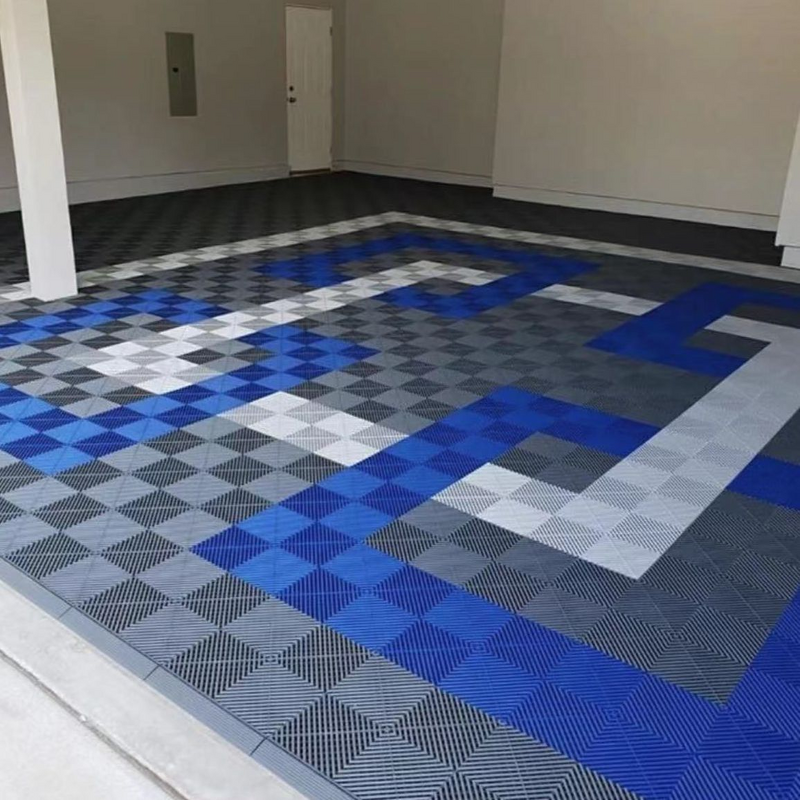 Plastic Garage Floor Mat Factory - Interlocking -30 to 120 Simple Color Indoor
