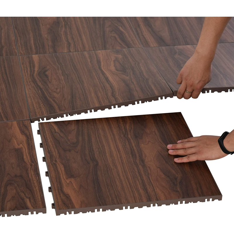 Portable Dance Floor Vinyl Factory - PP Plastic Simple Color Interlocking PVC