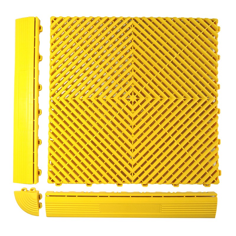 Modular Rubber Garage Tiles Supplier - Heavy Duty Interlocking Plastic Industrial