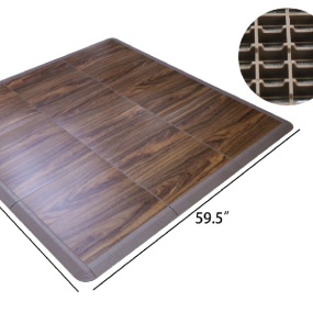 Portable Dance Floor Vinyl Factory - PP Plastic Simple Color Interlocking PVC