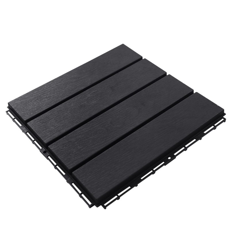 Deck Tiles Manufacturer - 30x30 Anti-Slip Composite Interlocking WPC
