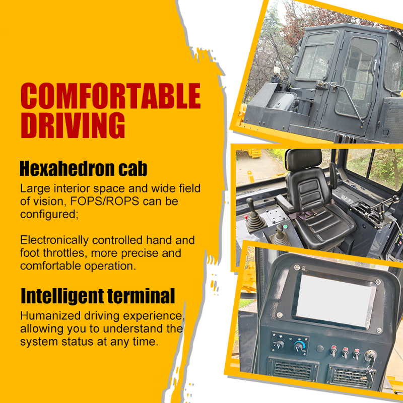 Bulldozer Machine Supplier - 220HP with Air Conditioner Mini Dozer for Sale