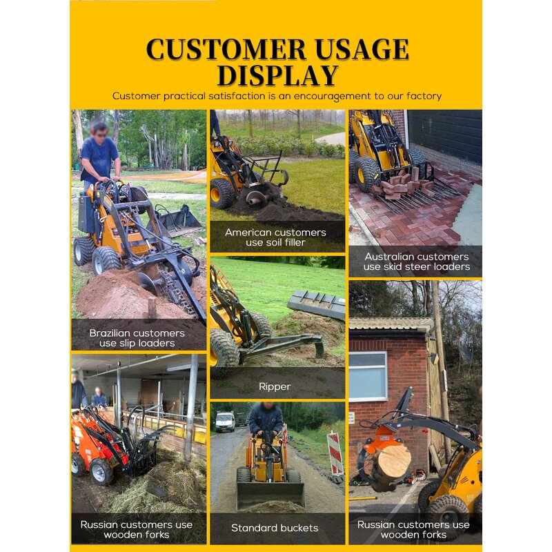 Mini Skid Steer Loader Supplier - New Arrival Popular Brand 1 Ton EPA Certified