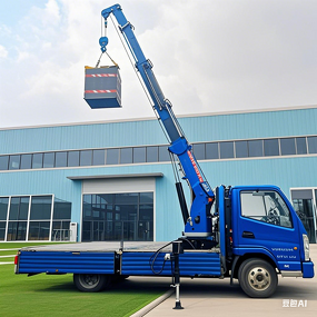 Truck Mounted Crane Factory - Factory Price Small 2-6 Ton Hydraulic Boom Truck