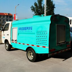Electric Sanitation Truck Supplier - Four Wheels High Pressure Washing Car for Sale