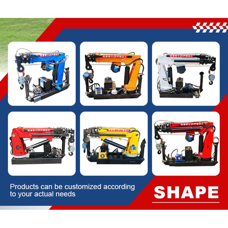 Hydraulic Folding Boom Crane Manufacturer - Electric Pickup Truck Crane Mini Crane
