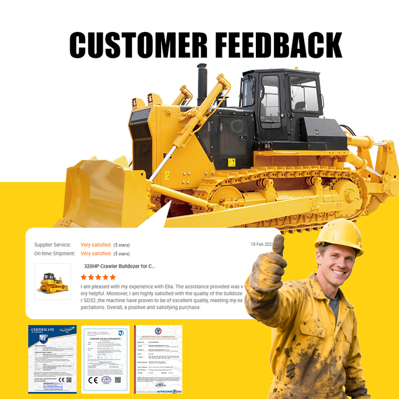 Construction Bulldozer Manufacturer - High Quality New 320HP Large Bulldozer Dozing