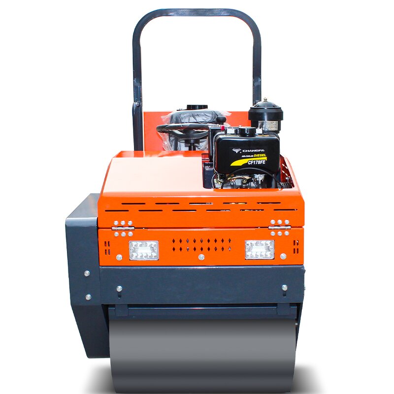 Soil Asphalt Roller Factory - 1 Ton Diesel Engine Road Roller Machine Vibratory