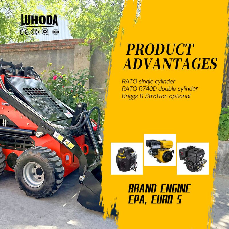 Mini Skid Steer Loader Supplier - New Arrival Popular Brand 1 Ton EPA Certified