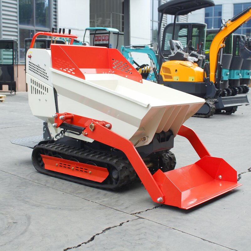 Agricultural Mini Dumper Factory - Hydraulic 800kg Manual Tracked Multifunctional