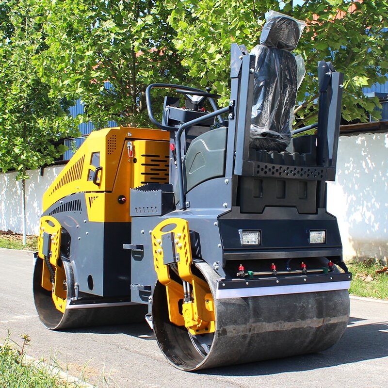 Vibratory Road Roller Manufacturer - 3000kg 3 Ton Gasoline Diesel Ride-on