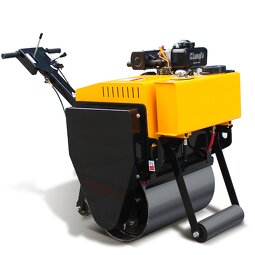Walk Behind Roller Supplier - Mini Compactor Vibratory Hand Single Drum Asphalt