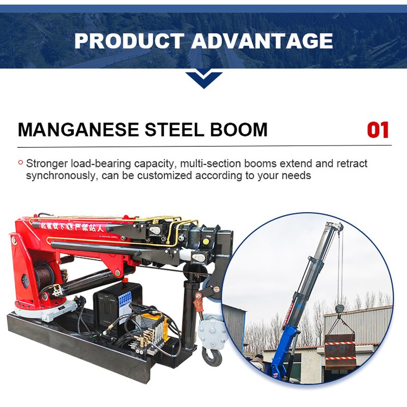 Truck Mounted Crane Factory - Factory Price Small 2-6 Ton Hydraulic Boom Truck