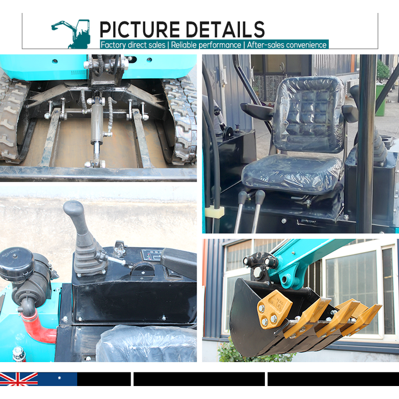 Mini Excavator Supplier - Free Shipping EPA/EURO 5 Chinese 1.2ton Mini Digger