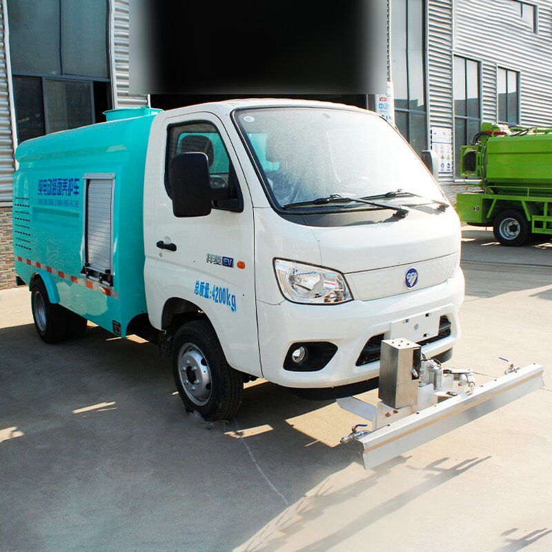 Electric Road Sweeper Truck Supplier - New Full Electric Vacuum Sweeper with Washing