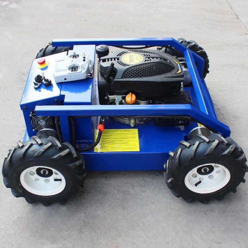 Remote Control Lawn Mower Manufacturer - Hot Top Small Crawler Automatic Robot