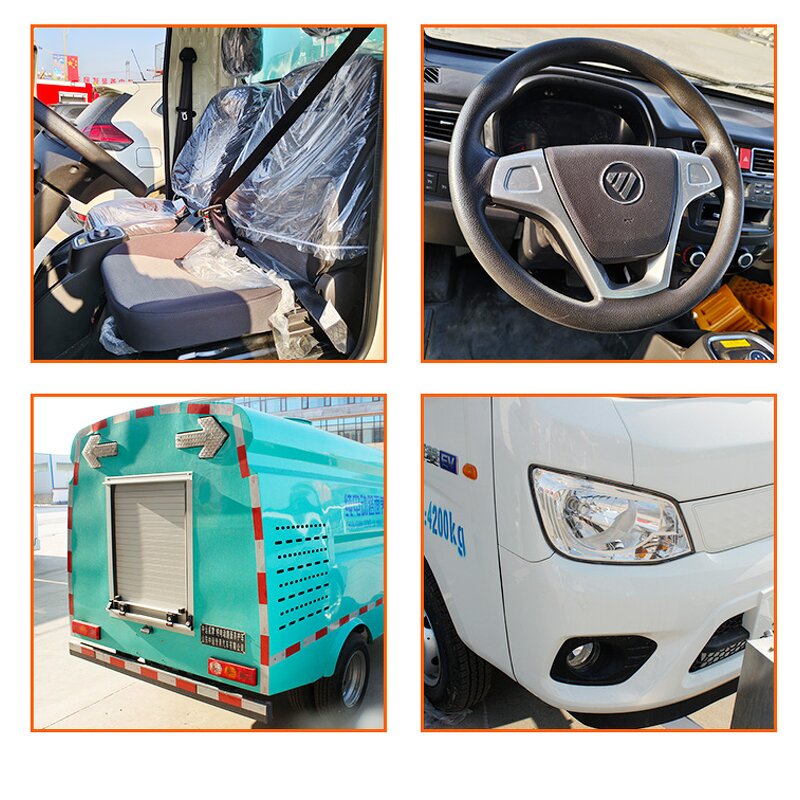 Road Washing Truck Manufacturer - High Efficiency 5KW Electric High Pressure Cleaning