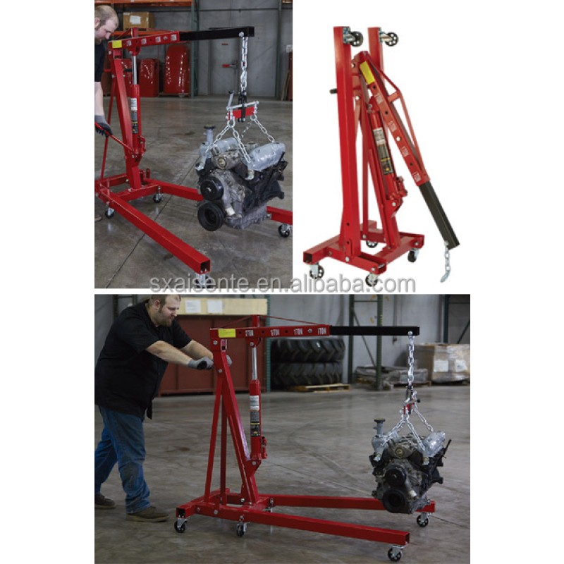 Floor Crane Manufacturer - 2000kg Hydraulic Adjustable Telescope