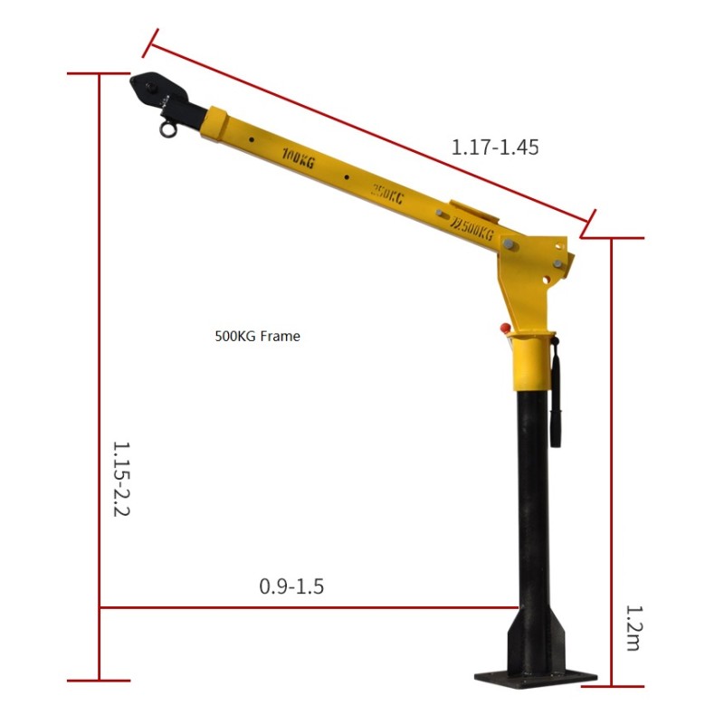 Truck Mounted Crane Manufacturer - 500kg Electric Winch 12v/24v
