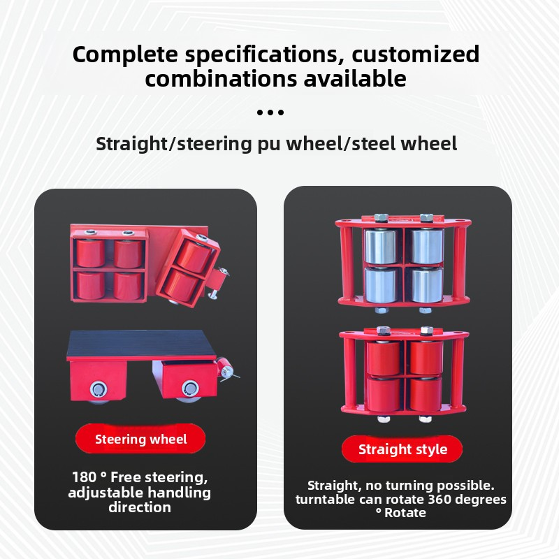 Tank Ground Jack Factory - Heavy Duty Universal Rotating Steel Wheels