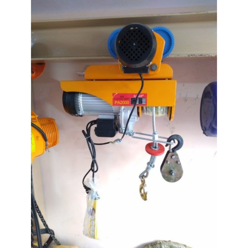 Mini Wire Rope Hoist Supplier - 100-1500KG PA Type with Trolley