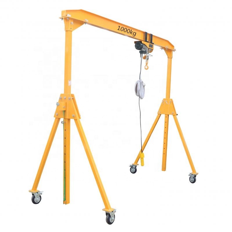 Steel Gantry Crane Factory - 500-2000kg Adjustable Height Portable