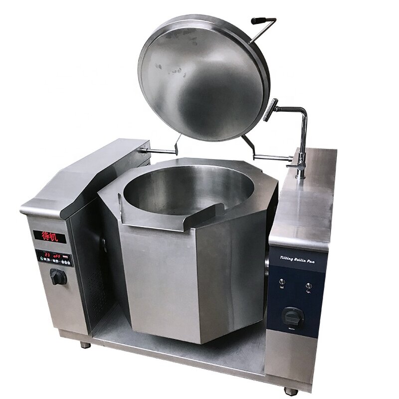 Induction Tilting Kettle Supplier - 80L Electric Induction Soup Sauce Kettle