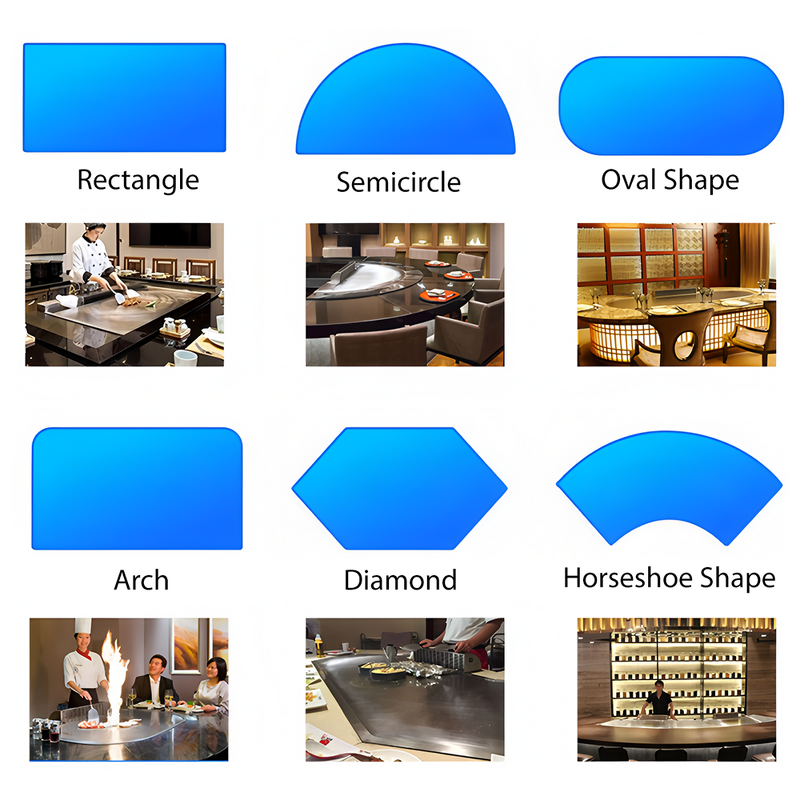 Teppanyaki Table Factory - Luxury Marble Top Buffet Electric Induction Gas