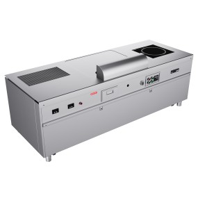 Teppanyaki Grill Table Manufacturer - Customizable Stainless Steel with Induction Cooker