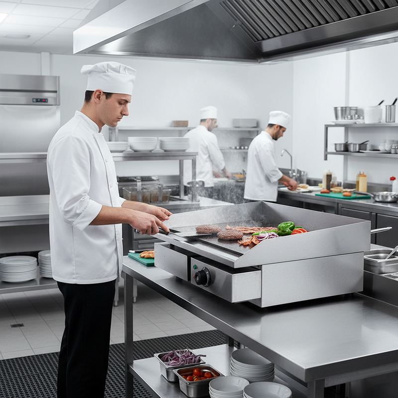 Electric Griddle Supplier - Fast Food Flat Top Grill Non Stick Pancake Frying