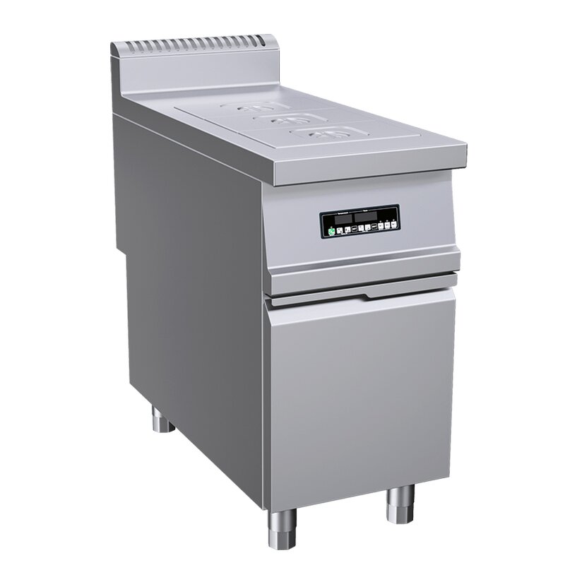 Electric Induction Bain Marie Factory - With Cabinet Food Warmer Counter 3 GN Pan