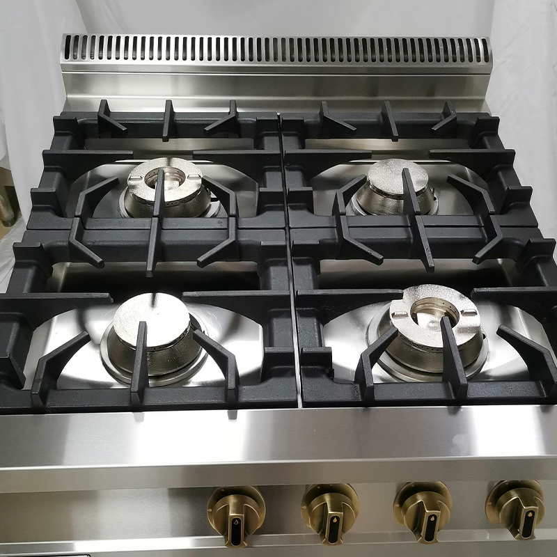 Gas Stove Factory - 4 Burner Heavy Duty Stainless Steel LPG NG Range