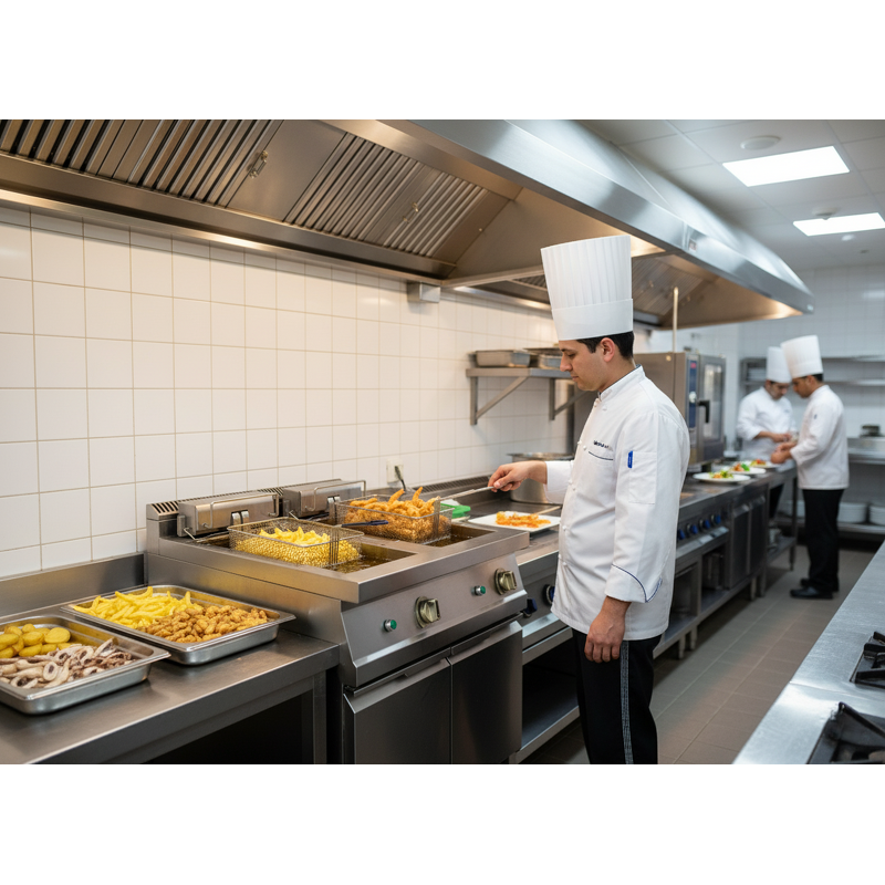 Gas Deep Fryer Manufacturer - Heavy-Duty Double Tank Large Capacity for Catering