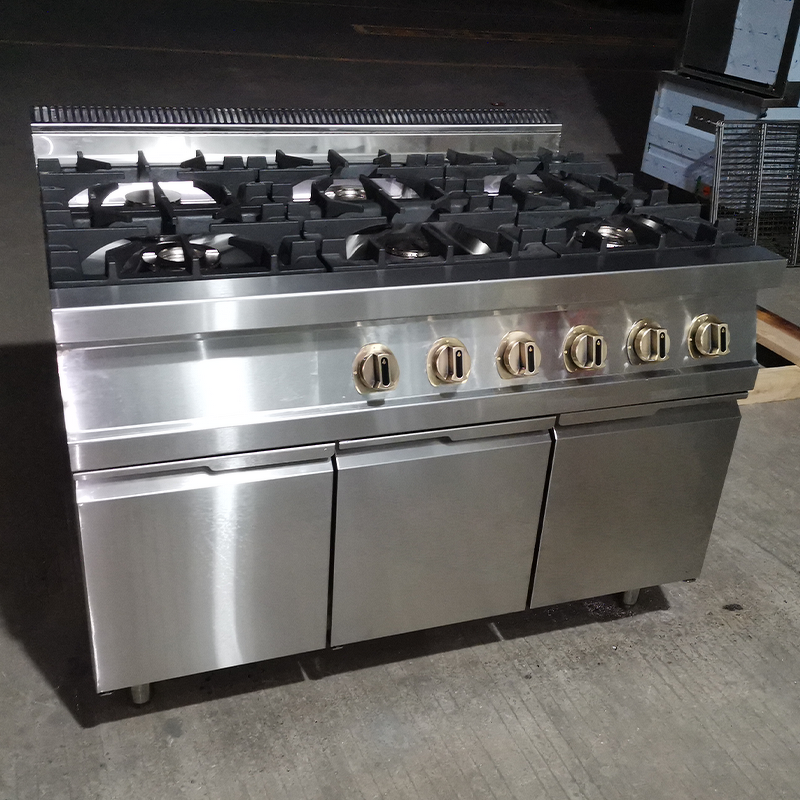 Gas Stove Factory - 4 Burner Heavy Duty Stainless Steel LPG NG Range