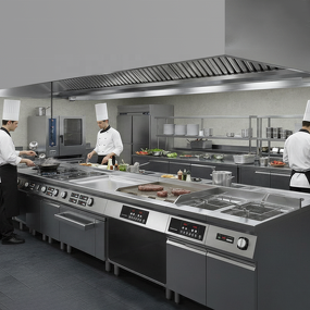 Modular Cooking Station Factory - Customizable Electric Induction Set Kitchen Equipment