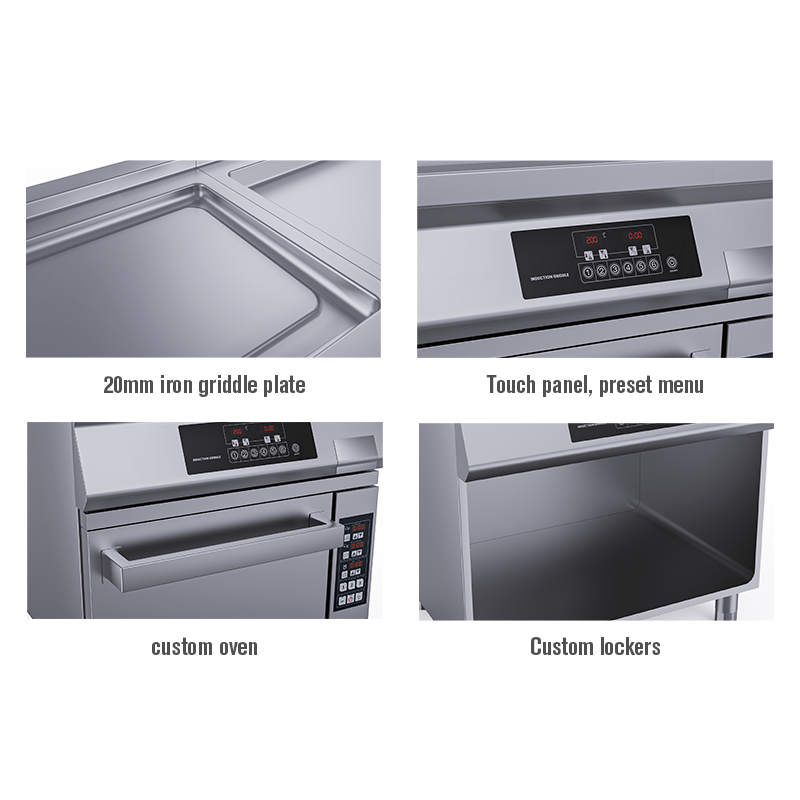 Induction Flat Top Griddle Supplier - Commercial Stainless Steel Freestanding Grilling