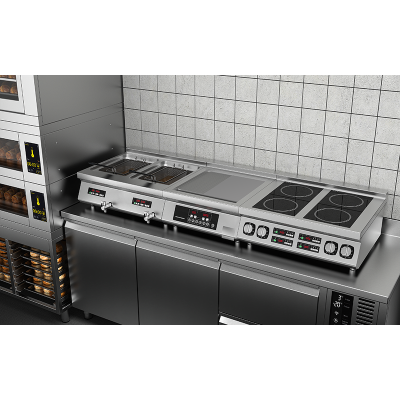 Induction Cooker Factory - 4 Burner 3.5KW Restaurant Kitchen Electric Stove