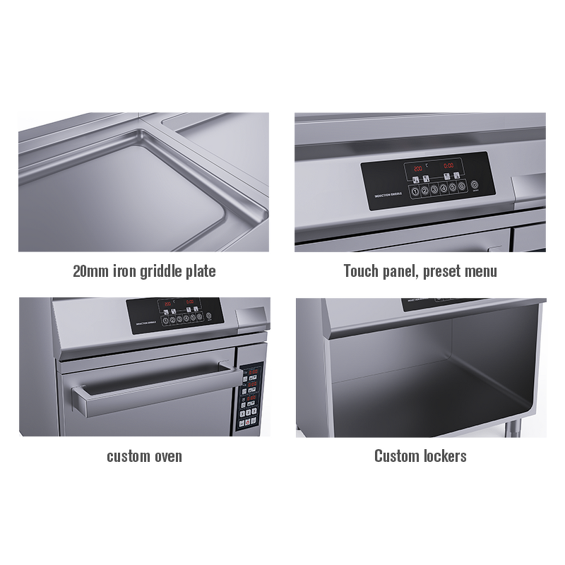 Induction Griddle Supplier - Heavy-Duty 1/3 Furnace High-Volume Cooking Solution